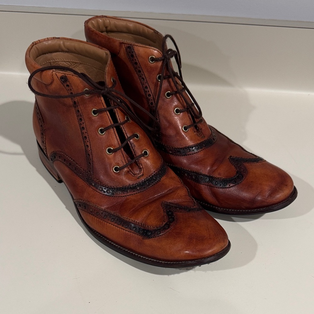 Cole Haan Brown Leather Wingtip Oxfords